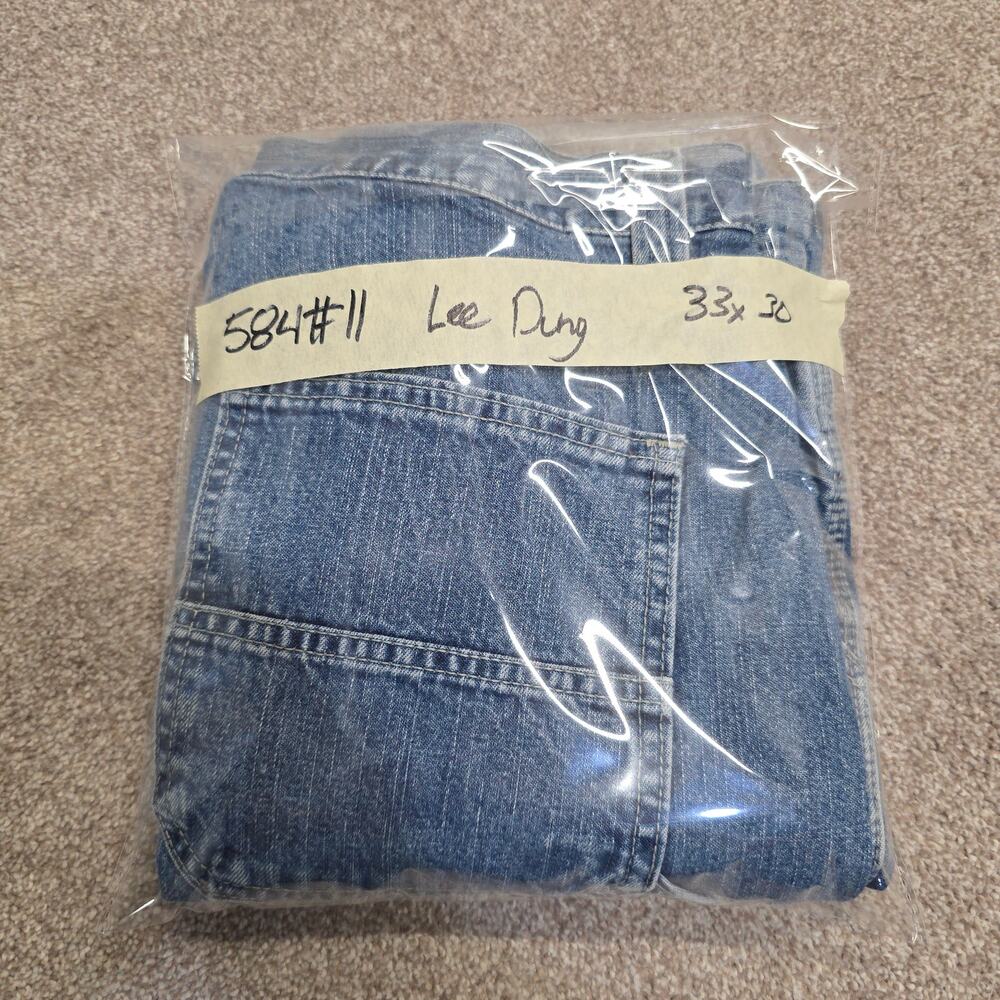 Vintage Y2K 90s Carpenter Workwear Utility Jeans Lee Dungarees sz 33x30 - Picture 14 of 14